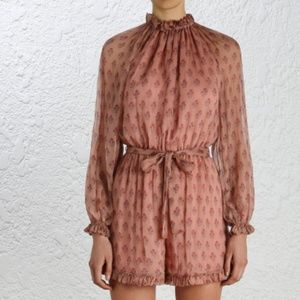 Zimmermann KARMIC STAMP RUFFLE ROMPER